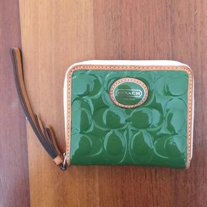 Coach Signature C Patent Leather Wallet